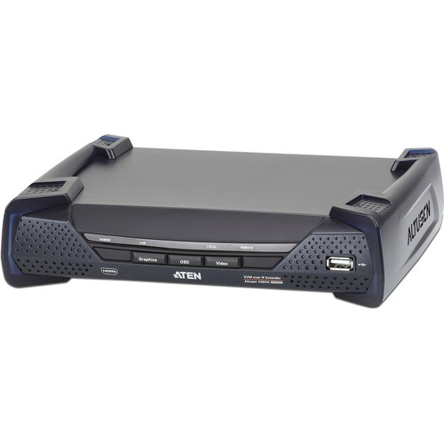 Aten KE8950R 4K HDMI KVM over IP Receiver - Single Computer - 3840 x 2160 - 2x RJ-45 - 4x USB - Rack-Mountable