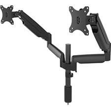 Middle Atlantic Desk Mount for LCD Monitor - Black - 2 Display(s) Supported - 40 lb (18143.69 g) Load Capacity - 75 x 75, 100 x 100 - (Fleet Network)