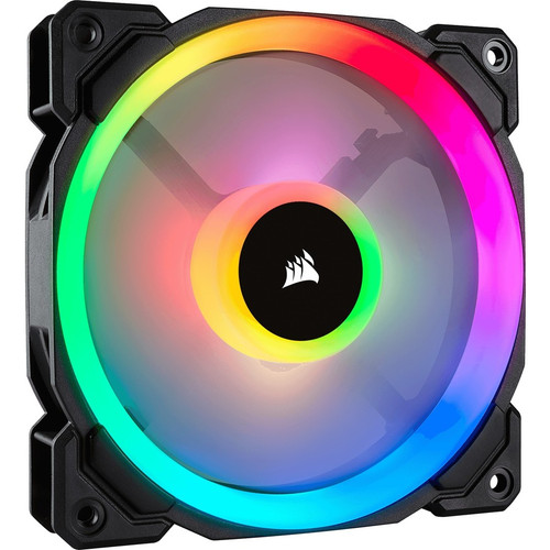 Corsair LL120 RGB 120mm Dual Light Loop RGB LED PWM Fan Single Pack - 1 Pack - 4.72" (120 mm) Maximum Fan Diameter - 1 x Fan(s) - 1500 (Fleet Network)