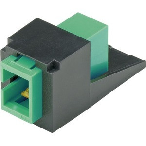 Panduit SC Fiber Optic Adapter - 2 x SC/APC Network - Black - 1 (Fleet Network)
