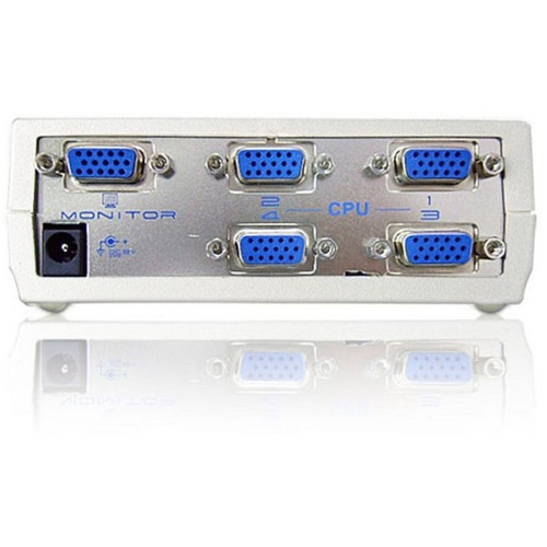 Aten VS491 4-Port Video Switch - VGA/SVGA/XGA to Single Monitor - 1920 x 1440 Resolution - 30 ft Distance