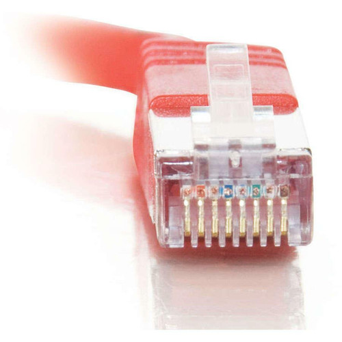 C2G Cat5e STP Cable - RJ-45 Male - RJ-45 Male - 7.62m - Red (Fleet Network)
