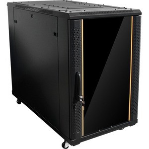 Claytek 18U 1000mm Depth Rack-mount Server Cabinet with 2U Supporting Tray - For Server - 18U Rack Height32" (812.80 mm) Rack Depth - (Fleet Network)