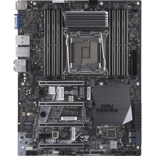 Supermicro C9X299-PGF Desktop Motherboard - Intel X299 Chipset - Socket R4 LGA-2066 - Intel Optane Memory Ready - ATX - 128 GB DDR4 - (Fleet Network)