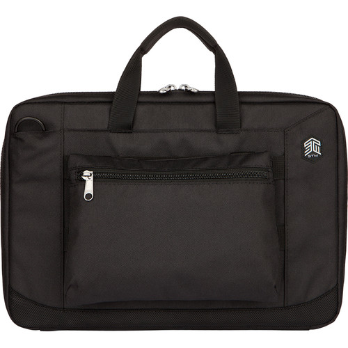 STM Goods Ace Always On Cargo Carrying Case For 12 Inch Chromebook Black Shock Absorbing Water Resistant Protective Sleeve STM-117-176K-01