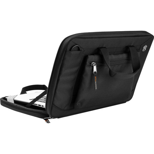 STM Goods Ace Always On Cargo Carrying Case For 12 Inch Chromebook Black Shock Absorbing Water Resistant Protective Sleeve STM-117-176K-01