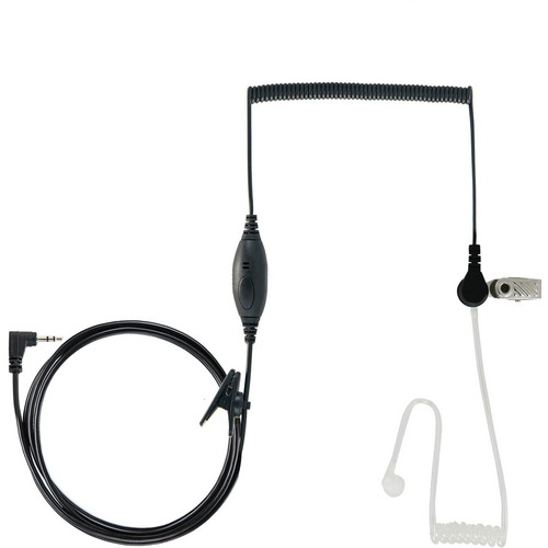 Cobra GA-SV01 Surveillance Headset - Wired Mono Earbud with Transparent Acoustic Tube - Sub-mini Phone - 2.5mm Connector - Push-to-Talk - VOX - IP54