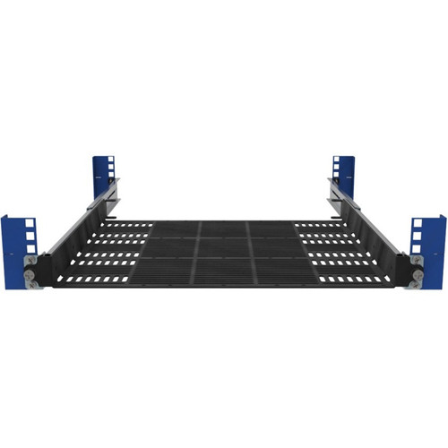 Rack Solutions Light Duty Laptop Shelf - For Server, Notebook - 1U Rack Height - Black Powder Coat - 75 lb (34019.43 g) Maximum Weight (115-5029)