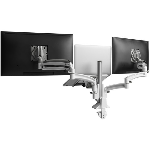 Chief Kontour K1C330W Desk Mount for Monitor, All-in-One Computer - White  - 3 Display(s) Supported - 24" Screen Support - 60 lb g) - (K1C330W)