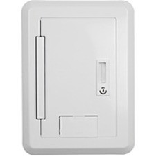 Wiremold EHWBC4-WH Faceplate - 4-gang - White (Fleet Network)