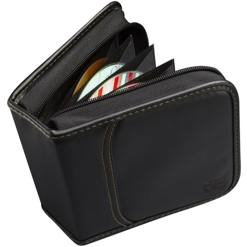 Case Logic 32 Capacity CD Wallet - Wallet - Faux Leather - Black - 32 CD/DVD (3200053)