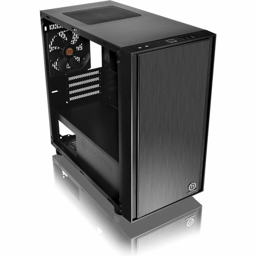 Thermaltake Versa H17 Micro Case - Mini-tower - Black - SPCC - 4 x Bay - 0 - Mini ITX, Micro ATX Motherboard Supported - 5 x Fan(s) - (CA-1J1-00S1NN-00)
