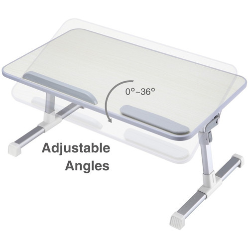 SIIG CE-MT2J12-S1 Adjustable Laptop Bed Desk for MacBook & PC - Supports Up to 17" Screens - Foldable Design - Ergonomic Stand