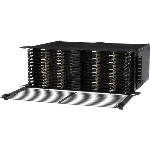 Panduit Fiber Enclosure - For Patch Panel, LAN Switch, Fiber Optic Cable Manager - 4U Rack Height x 19" (482.60 mm) Rack Width - - - (FLEX4U04)