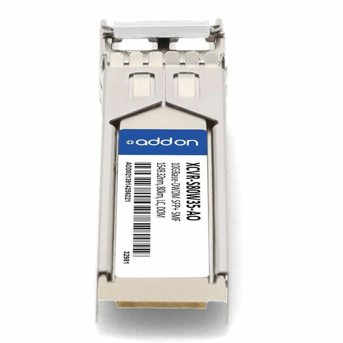 AddOn XCVR-S80W35-AO SFP+ 10GBase-DWDM Transceiver - C-Band 100GHz - 1549. 32nm - 80km - LC - Single-mode - DOM - TAA Compliant