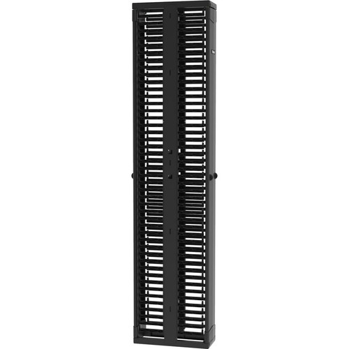 Panduit PatchRunner 2 Vertical Cable Manager - Vertical Cable Manager - Black - 45U Rack Height - Steel, Acrylonitrile Butadiene (ABS) (Fleet Network)