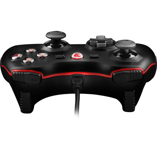 MSI Force GC20 Gaming Controller - Cable - USB - PC, Smartphone, Android, PlayStation 3 - 6.6 ft (2 m) Cable (Fleet Network)