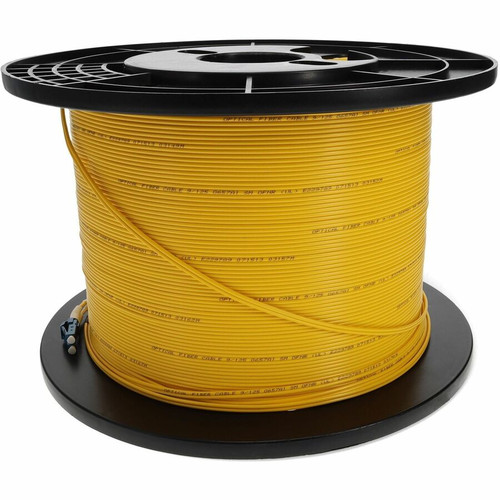 AddOn ADD-LC-LC-175M9SMF LC to LC OS2 Duplex Single-Mode Fiber Patch Cable - 175 m (574. 1 ft) Yellow Riser-Rated