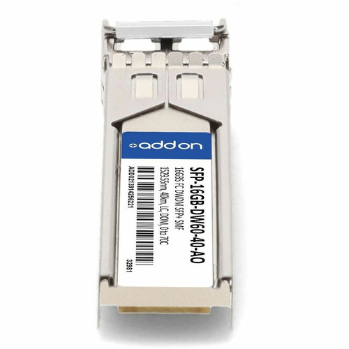 AddOn SFP-16GB-DW60-40-AO 16GBase-DWDM FC SFP+ Transceiver - C-Band 100GHz - 1529. 55nm - 40km - LC - DOM - Single-Mode Fiber