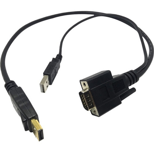Lantronix Cable for Spider Duo-USB, Computer Input, Standard 21.6" - 1.8 ft (0.55 m) KVM Cable - First End: 1 x HDMI Digital - Male, 1 (Fleet Network)