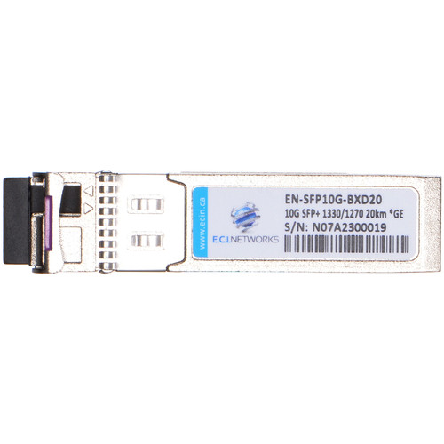 ECI Networks 10GB-BX40-U-ECI SFP+ Module - 10GbE LC Simplex Single-mode 10GBase-BX40-U Optical Transceiver