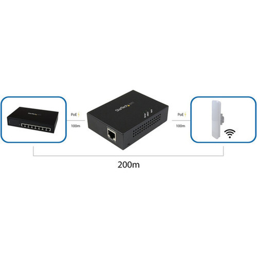 StarTechcom_1_Port_Gigabit_PoE_Extender_-_8023at_and_8023af_-_100_m_330_ft_-_Power_over_Ethernet_Extender_-_PoE_Repeater_Network_POEEXT1GAT