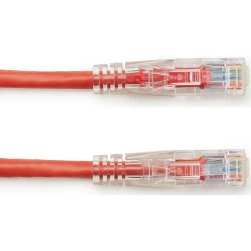 Black Box GigaTrue 3 Cat6 UTP Patch Cable 20 Ft Durable Category 6 Lead For Panels Wallplates And Network Devices C6PC80-RD-20