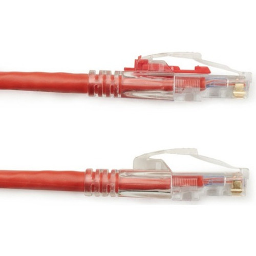 Black Box GigaTrue 3 Cat6 UTP Patch Cable 20 Ft Durable Category 6 Lead For Panels Wallplates And Network Devices C6PC80-RD-20