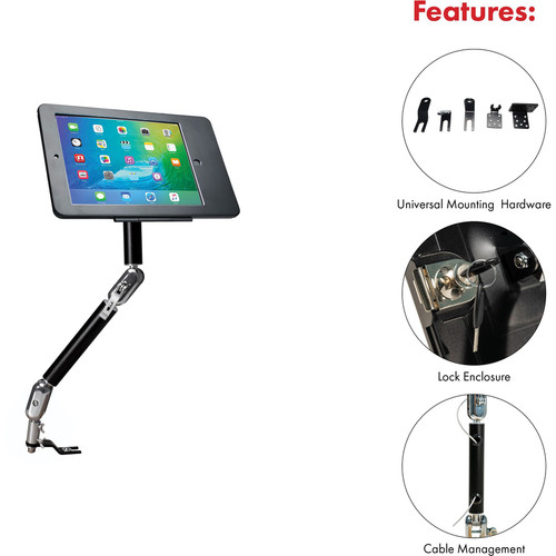 CTA Digital Multi-flex Vehicle Mount For 9.7 Inch iPad And Similar Tablets Flexible Positioning In Use Support Screen Tablet PAD-MFSC9
