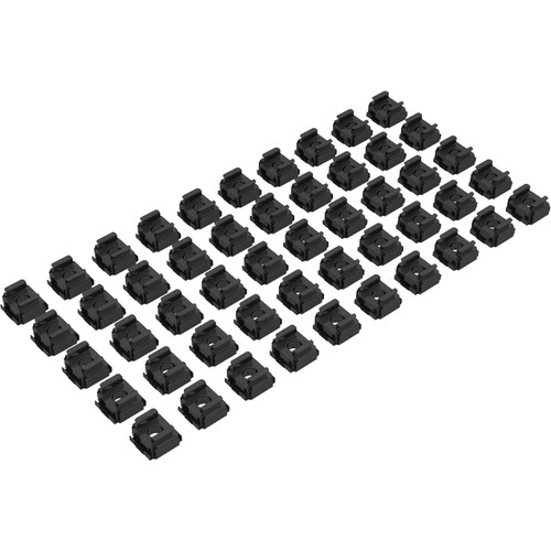 Vertiv&trade; 10-32 Cage Nuts (Qty 50) - Cage Nut - 10 - Metal - Black (Fleet Network)