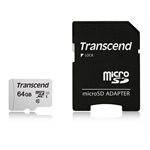 Transcend 64 GB Class 10/UHS-I (U1) microSDXC - 95 MB/s Read - 45 MB/s Write (Fleet Network)