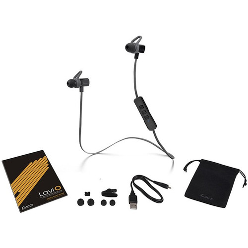 LUXA2 Lavi O In-Ear Wireless Headphone - Stereo - Wireless - Bluetooth - 32.8 ft - 16 Ohm - 20 Hz to 20 kHz - Behind-the-neck - - (Fleet Network)