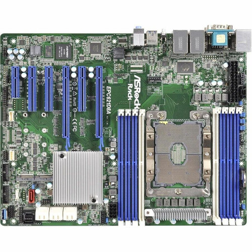ASRock EPC621D8A Server Motherboard - Intel C621 Chipset - Socket P LGA-3647 - Intel Optane Memory Ready - ATX - Xeon Processor DDR4 - (Fleet Network)