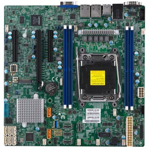 Supermicro X11SRM-VF Server Motherboard - Intel C422 Chipset - Socket R4 LGA-2066 - Micro ATX - Xeon Processor Supported - 256 GB DDR4 (Fleet Network)
