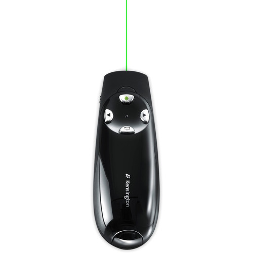 Kensington Wireless Presenter Pro With Green Laser And 4 Button Control USB Frequency Radio S K72353USA