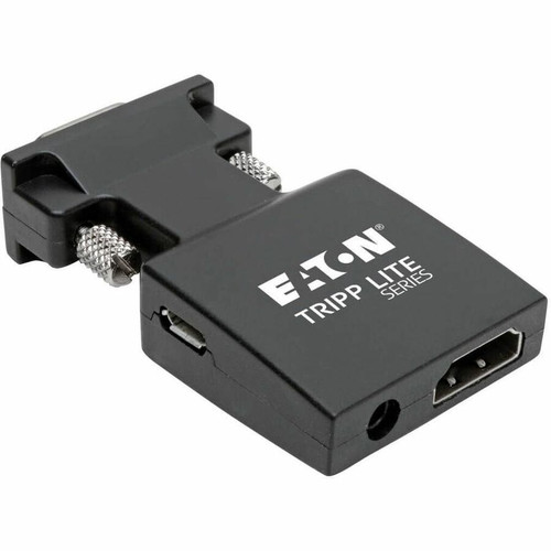 Tripp Lite series HDMI to VGA Active Converter with Audio (F/M), 1920 x 1200 (1080p) @ 60 Hz - 1 x 15-pin HD-15 VGA Male - 1 x HDMI 1 (Fleet Network)