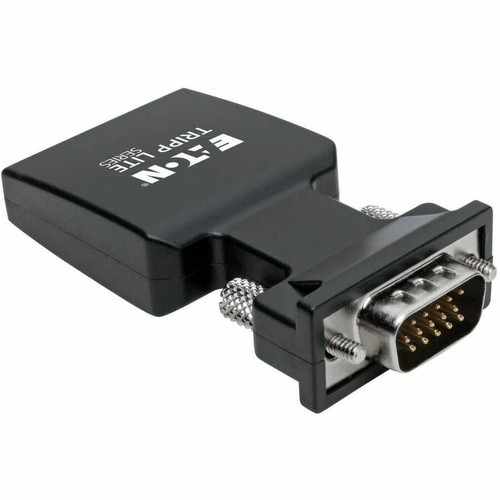 Tripp Lite series HDMI to VGA Active Converter with Audio (F/M), 1920 x 1200 (1080p) @ 60 Hz - 1 x 15-pin HD-15 VGA Male - 1 x HDMI 1 (P131-000-A-DISP)