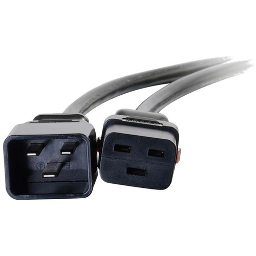 C2G 10368 Standard Power Cord - 250V AC / 15A - 15 ft Black - IEC 60320 C19 to C20 for Computer/Server/Switch