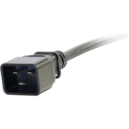 C2G 10368 Standard Power Cord - 250V AC / 15A - 15 ft Black - IEC 60320 C19 to C20 for Computer/Server/Switch