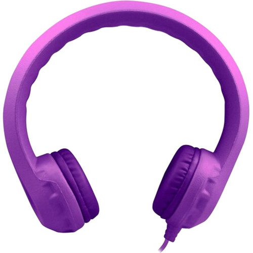 Hamilton Buhl Flex-Phones Single-Construction Foam Headphones - Purple - Stereo - Mini-phone (3.5mm) - Wired - 32 Ohm - 20 Hz to 20 - (Fleet Network)