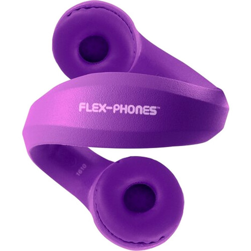 Hamilton Buhl Flex-Phones Single-Construction Foam Headphones - Purple - Stereo - Mini-phone (3.5mm) - Wired - 32 Ohm - 20 Hz to 20 - (KIDS-PPL)