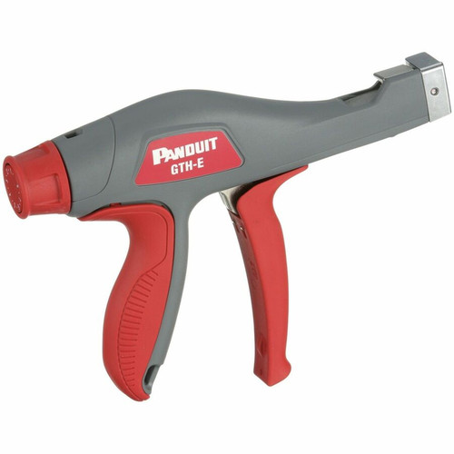 PanZone GTH-E Cable Tie Hand Tool, Dark Gray, Red, 7.8x1.28" , PK1 - 7.80" (198.12 mm) Length - Dark Gray - Plastic, Resin - 11.90 oz (Fleet Network)