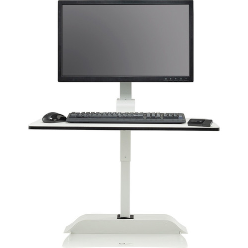 Safco Desktop Sit-Stand Desk Riser - Up to 27" Screen Support - 25 lb (11339.81 g) Load Capacity - 36" (914.40 mm) Height x 27.63" mm) (Fleet Network)