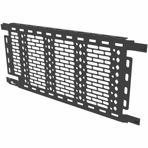 Middle Atlantic Lever Lock Vertical Accessory Mounting Plate with Structured Wiring Pattern - 8.5in Height - For Rack, Networking - - (Fleet Network)