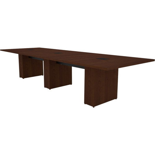 Middle Atlantic Pre-Configured T5 Series, 12' Sota Style Conference Table - Scarlett Cherry Veneer Rectangle Top - Scarlett Cherry - x (Fleet Network)