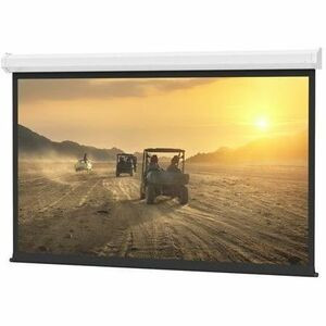Da-Lite Cosmopolitan Projection Screen - Wall or Ceiling Mounted Projector Screen - 84in x 84in Square Screen - 1:1 - Matte White - x (Fleet Network)