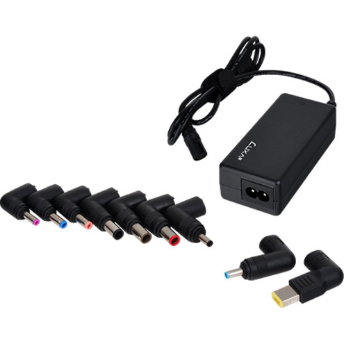 LUXA2 PO-ULA-PC45BK-00 EnerG Bar 45W Universal Laptop AC Power Adapter - 18V/20V DC Output - 10 Interchangeable Tips