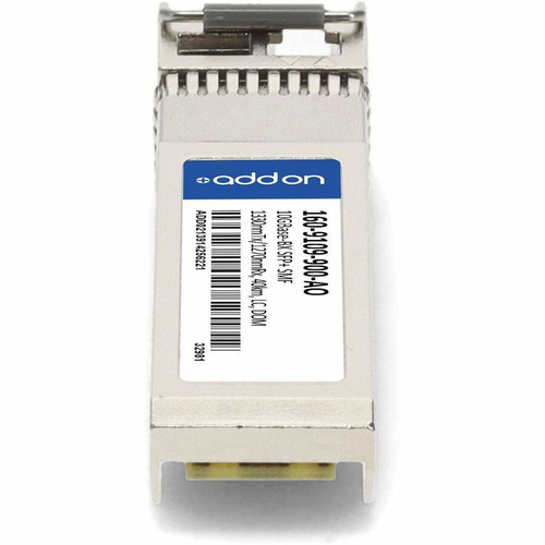AddOn 160-9109-900-AO Ciena Compatible TAA 10GBase-BX SFP+ Transceiver - SMF - 1330nmTx/1270nmRx - 40km - LC - DOM - 5 to 85C