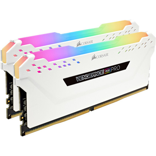 Corsair Vengeance RGB Pro 16GB DDR4 SDRAM Memory Module Kit - 16 GB (2 x 8GB) - DDR3-2666/PC3-21300 DDR4 SDRAM - 2666 MHz - CL16 - V - (CMW16GX4M2A2666C16W)