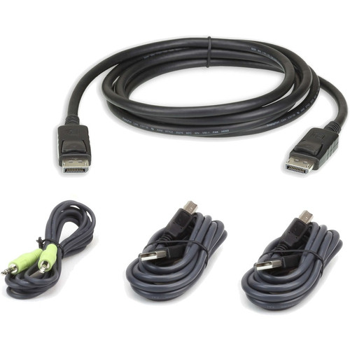 ATEN DisplayPort Audio/Video Cable - 10 ft DisplayPort A/V Cable for Audio/Video Device - First End: DisplayPort Digital Audio/Video (Fleet Network)